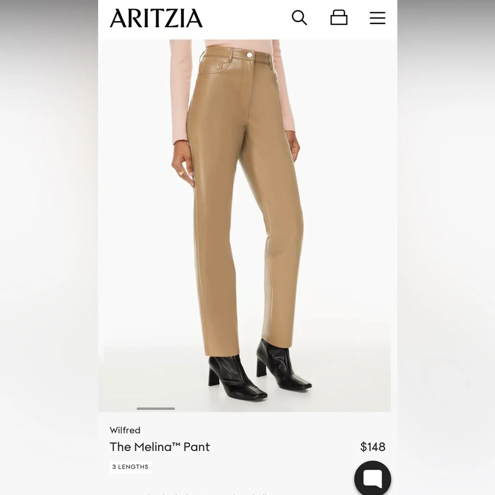 Size 6 Aritiza Melina Pant in color Saville - Picture 3 of 8